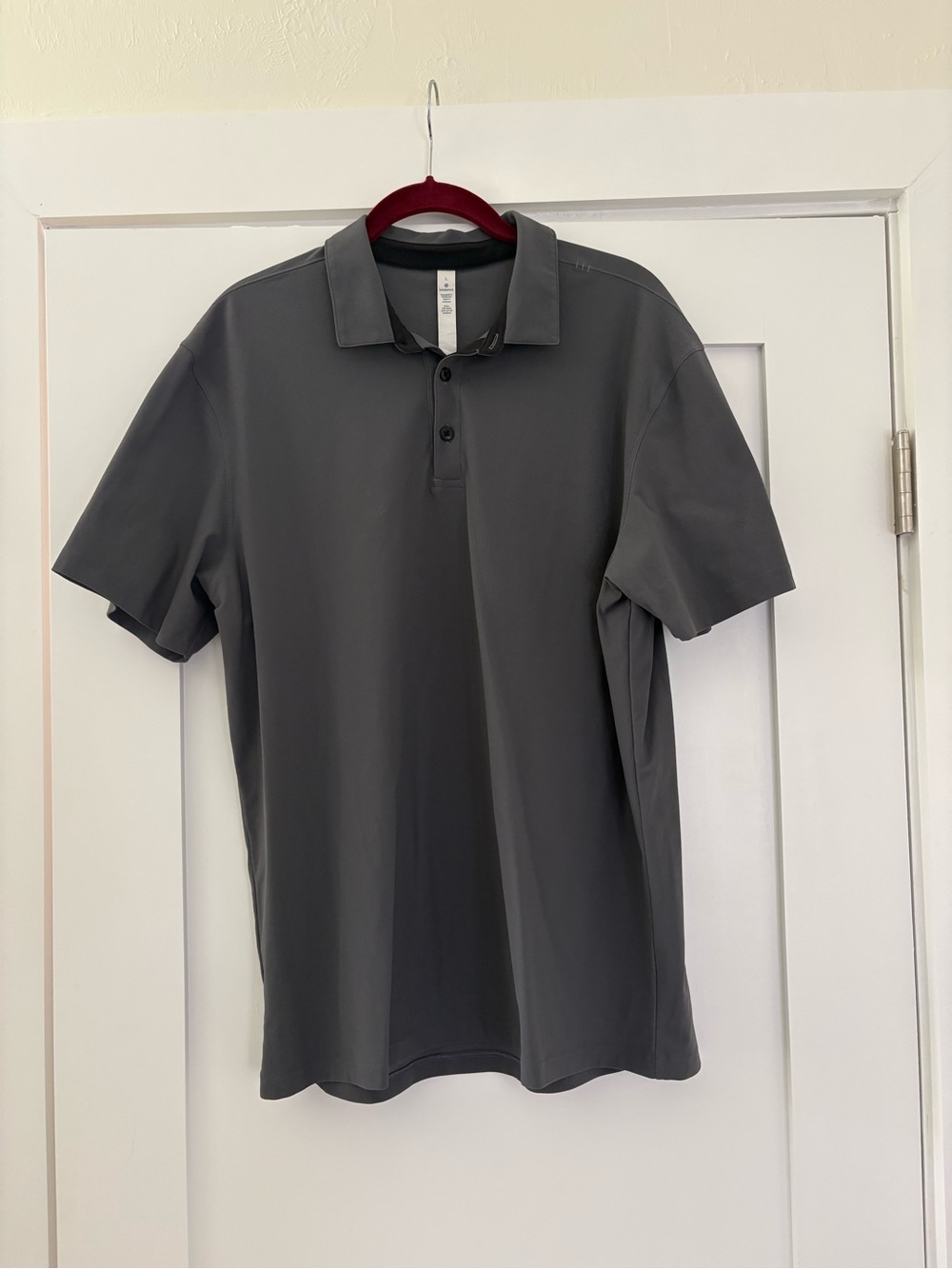 lululemon athletica Men's Gray Polo Shirt